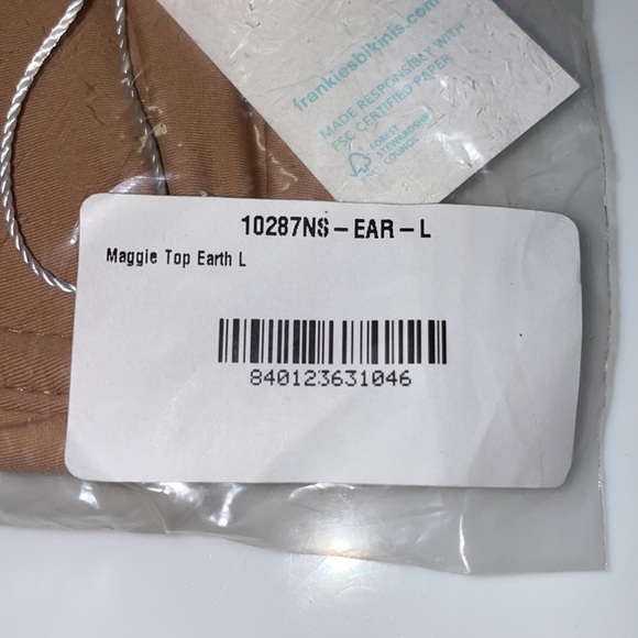 NWT Frankies Bikinis Maggie Top - Picture 8 of 8
